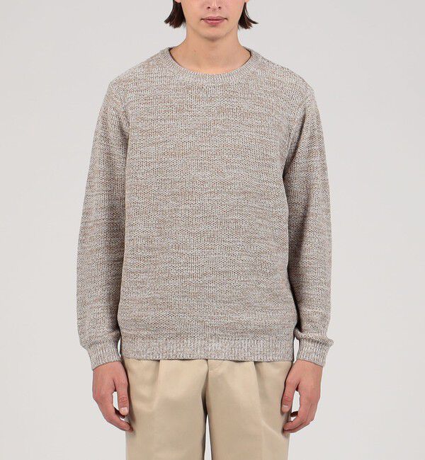 TOMORROWLAND MENS「TOMORROWLAND tricot ギマコットンリネン クルーネックプルオーバー」|ニット・セーター|