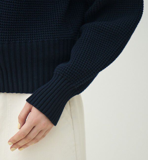 MACPHEE「ハイブリットコットン コンパクトブルゾン」|カーディガン|