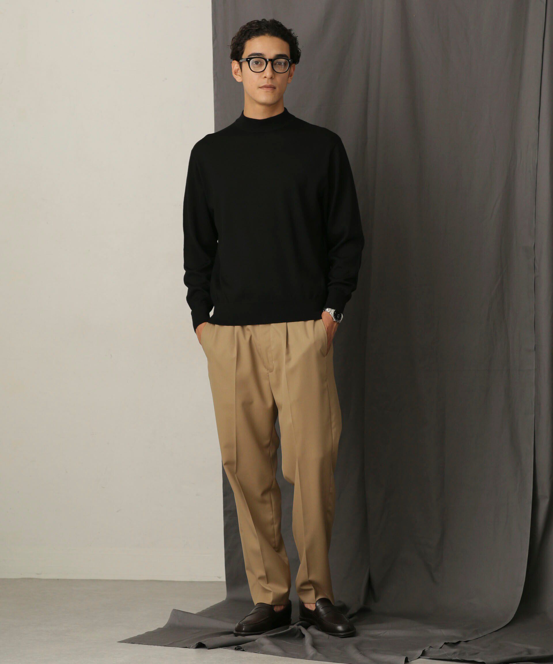 nano･universe「「毛玉レスニット」 ファインゲージモックネック」|ニット・セーター|