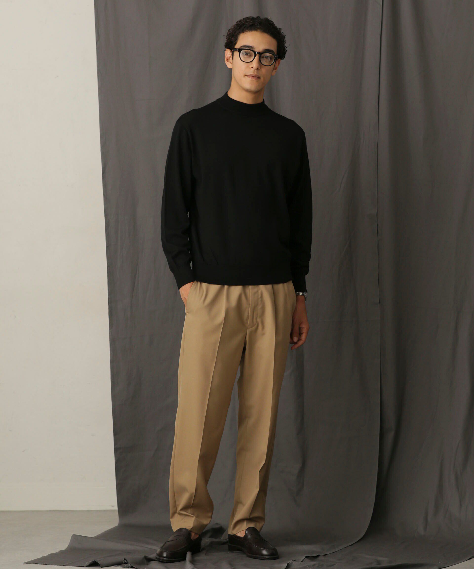 nano･universe「「毛玉レスニット」 ファインゲージモックネック」|ニット・セーター|