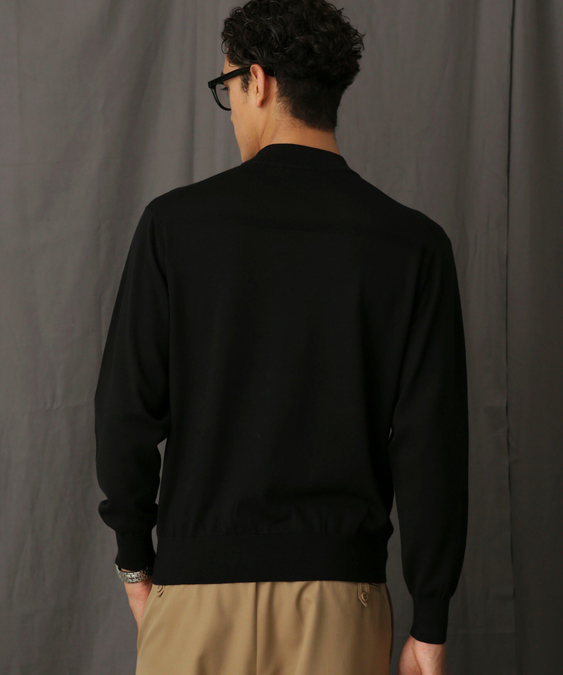 nano･universe「「毛玉レスニット」 ファインゲージモックネック」|ニット・セーター|