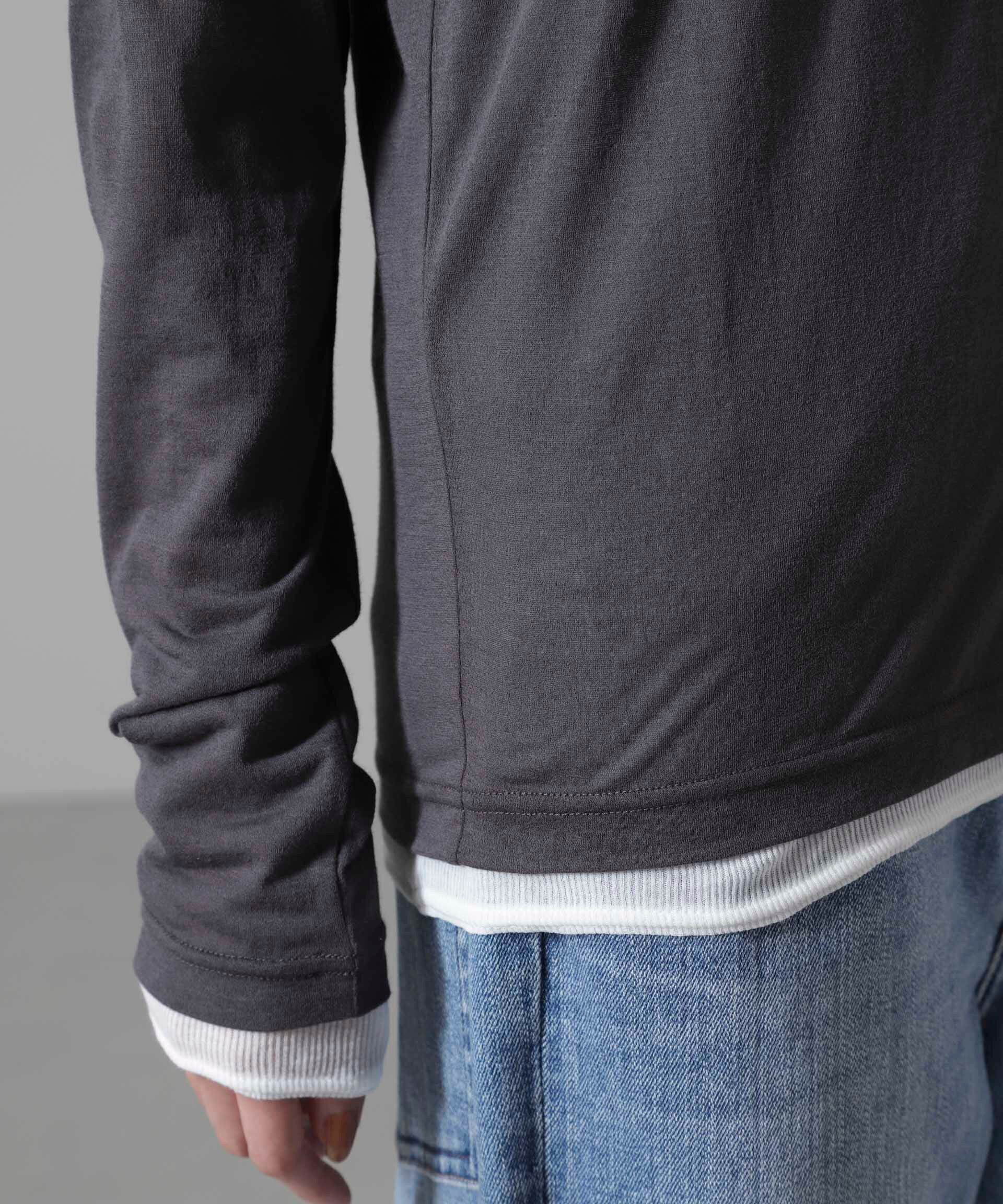 nano･universe「シアーテレコ&天竺ロンTeeセット」|Tシャツ・カットソー|