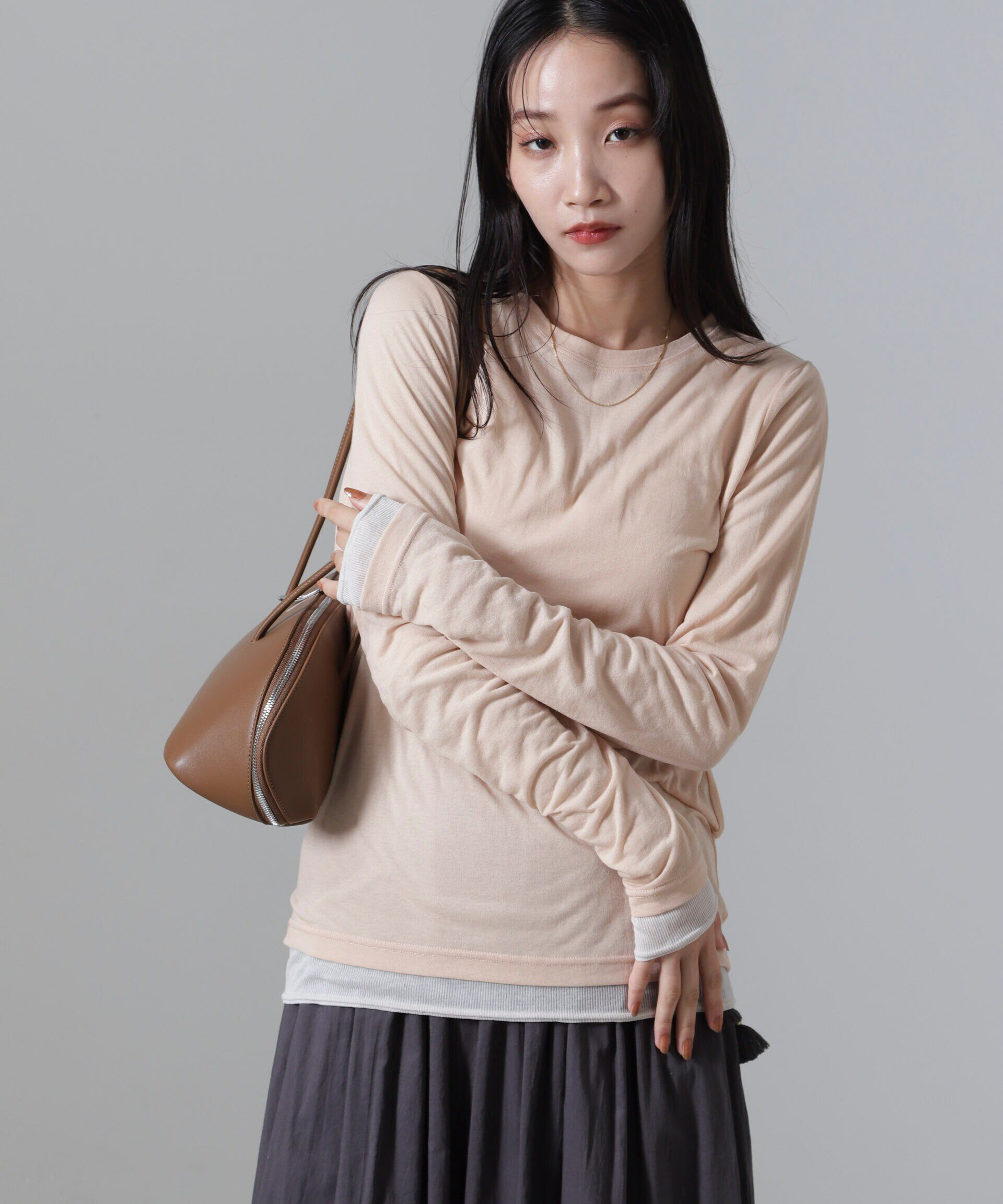 nano･universe「シアーテレコ&天竺ロンTeeセット」|Tシャツ・カットソー|