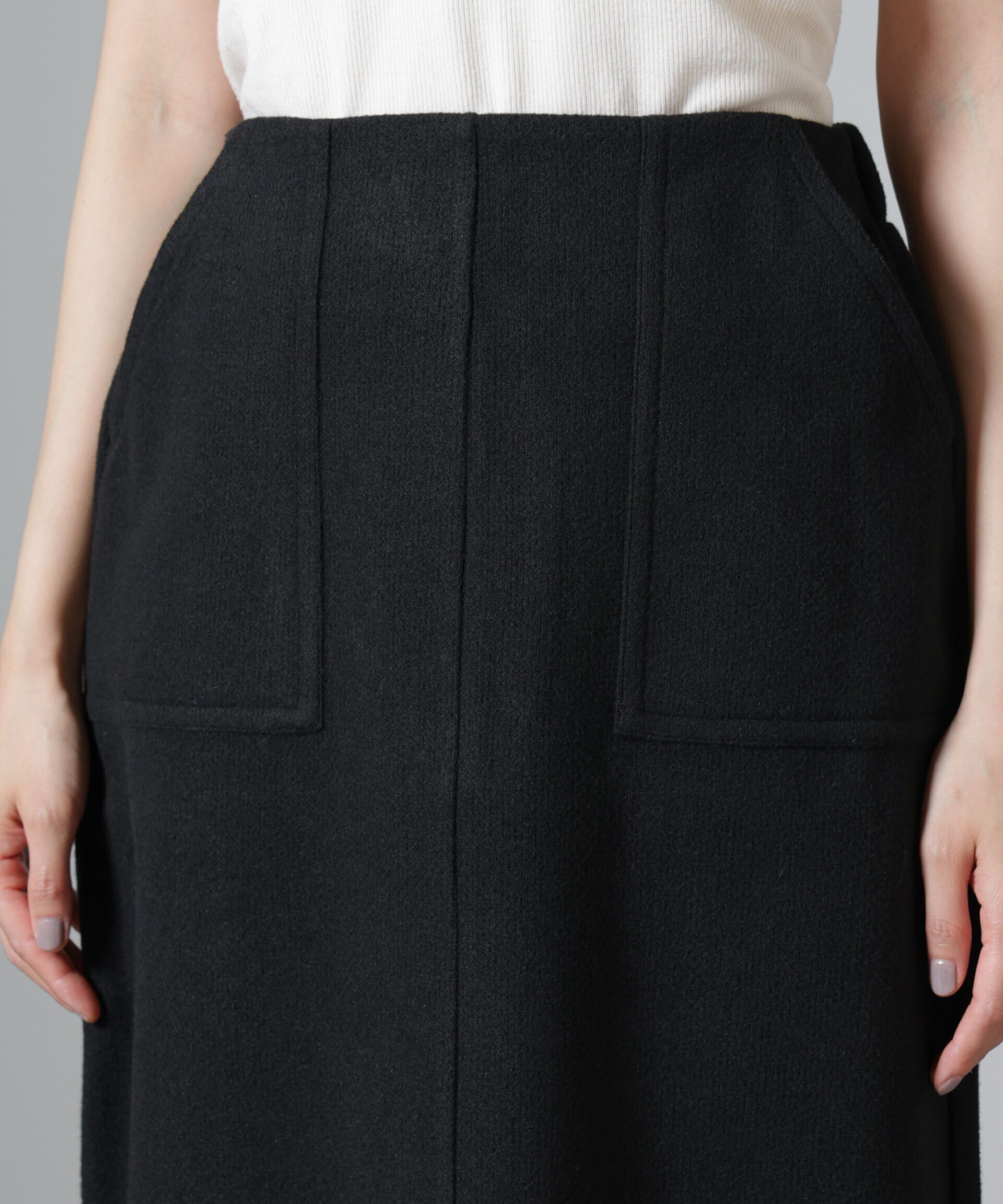 nano･universe「ウールライクニードルパンチスカート(セットアップ可)」|スカート|