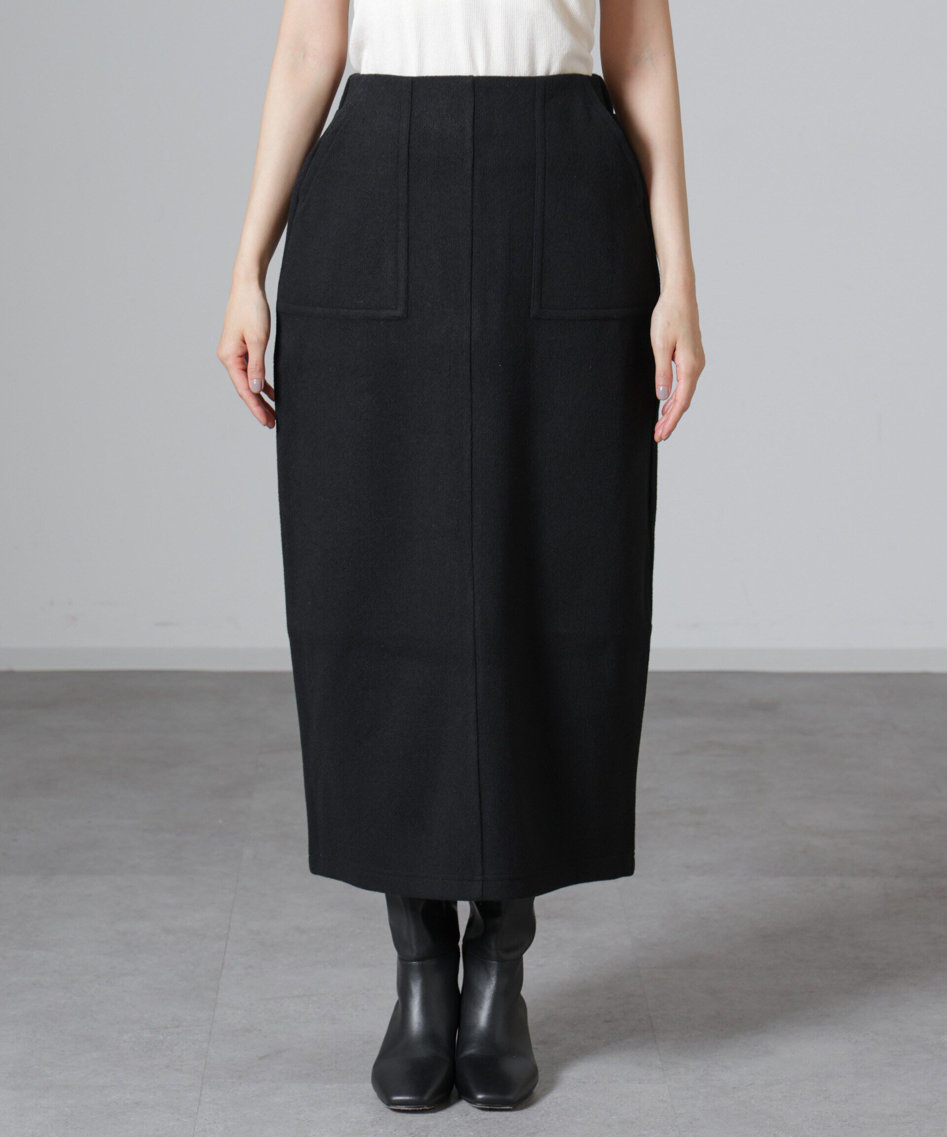 nano･universe「ウールライクニードルパンチスカート(セットアップ可)」|スカート|