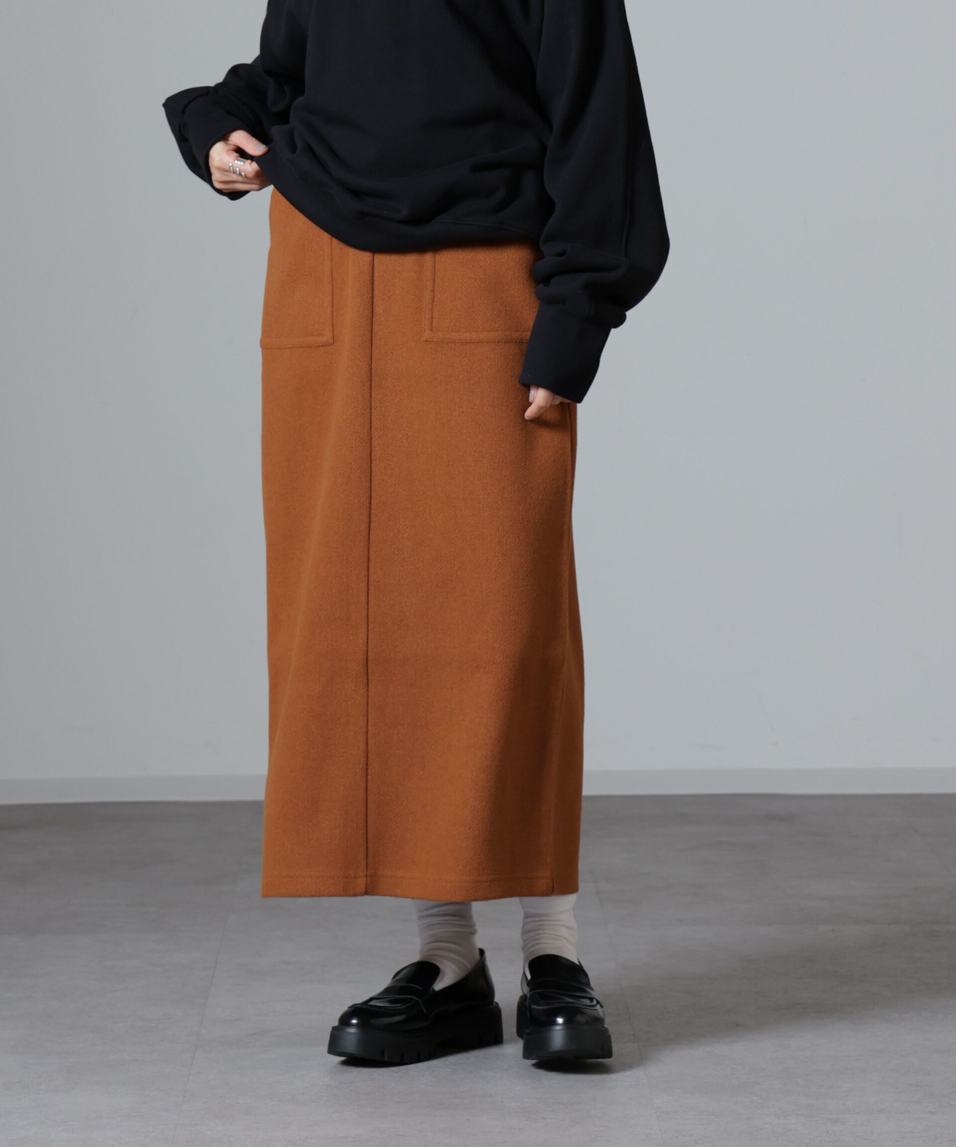 nano･universe「ウールライクニードルパンチスカート(セットアップ可)」|スカート|