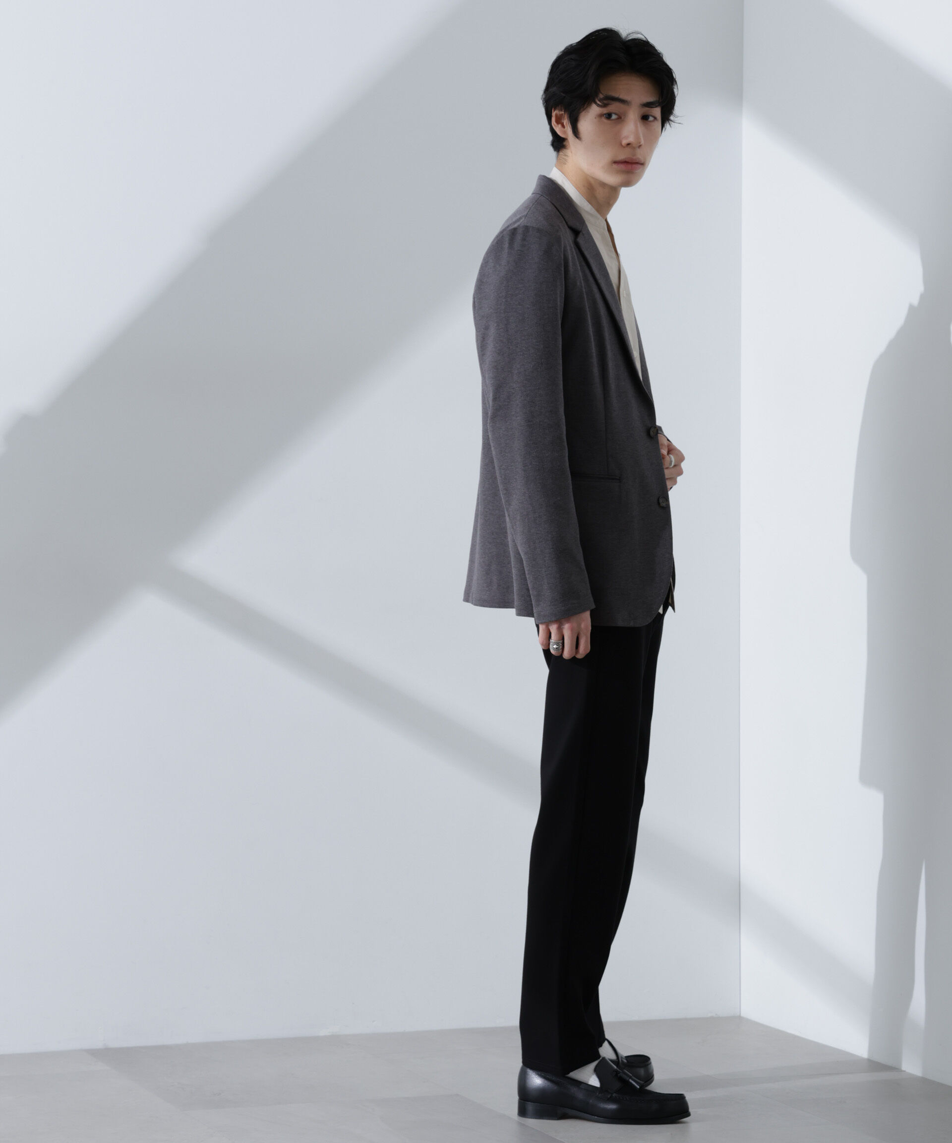 nano･universe「ストレッチカノコジャケット(セットアップ可)」|テーラードジャケット|