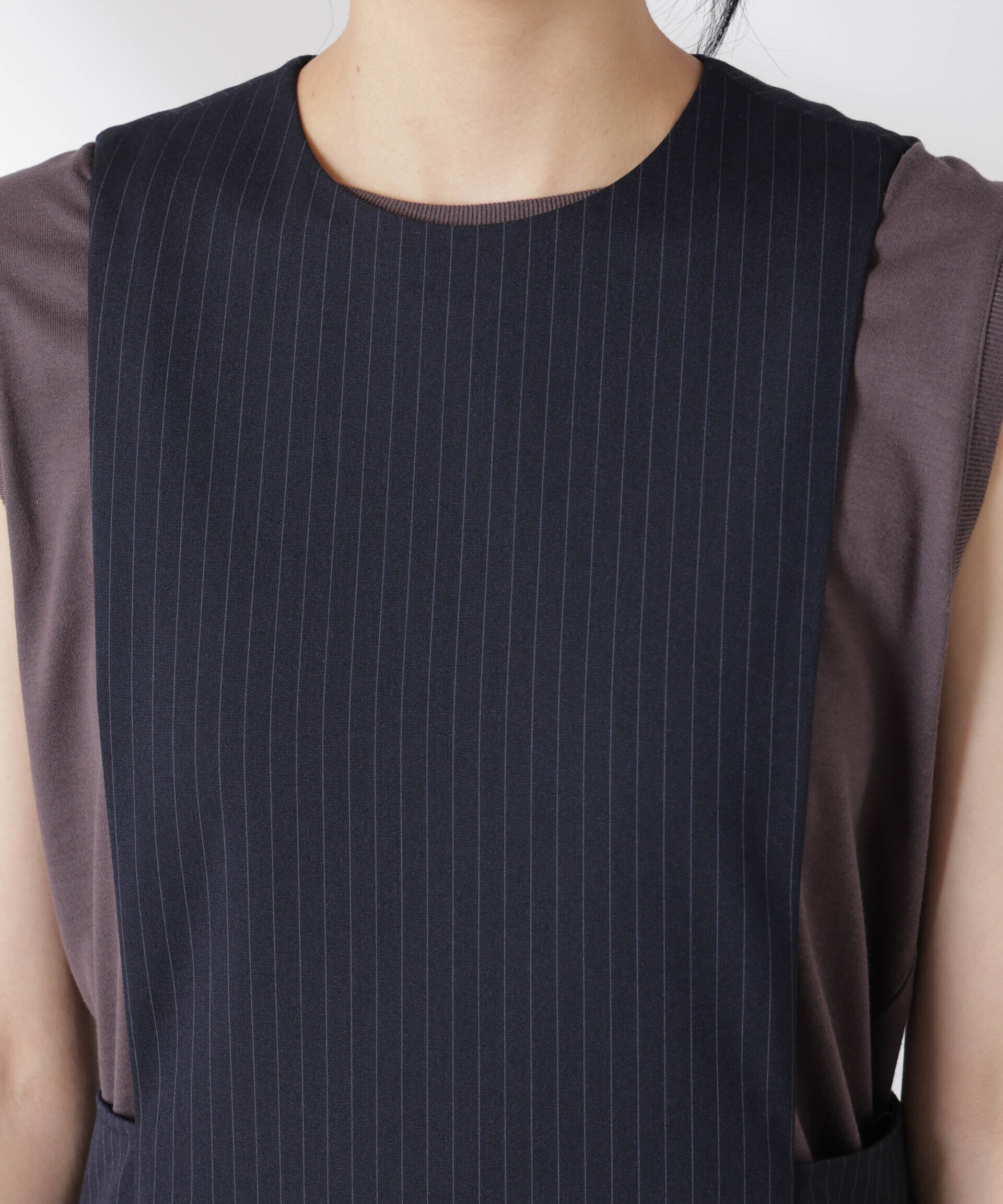 nano･universe「サイドオープンエプロンワンピース」|ワンピース|