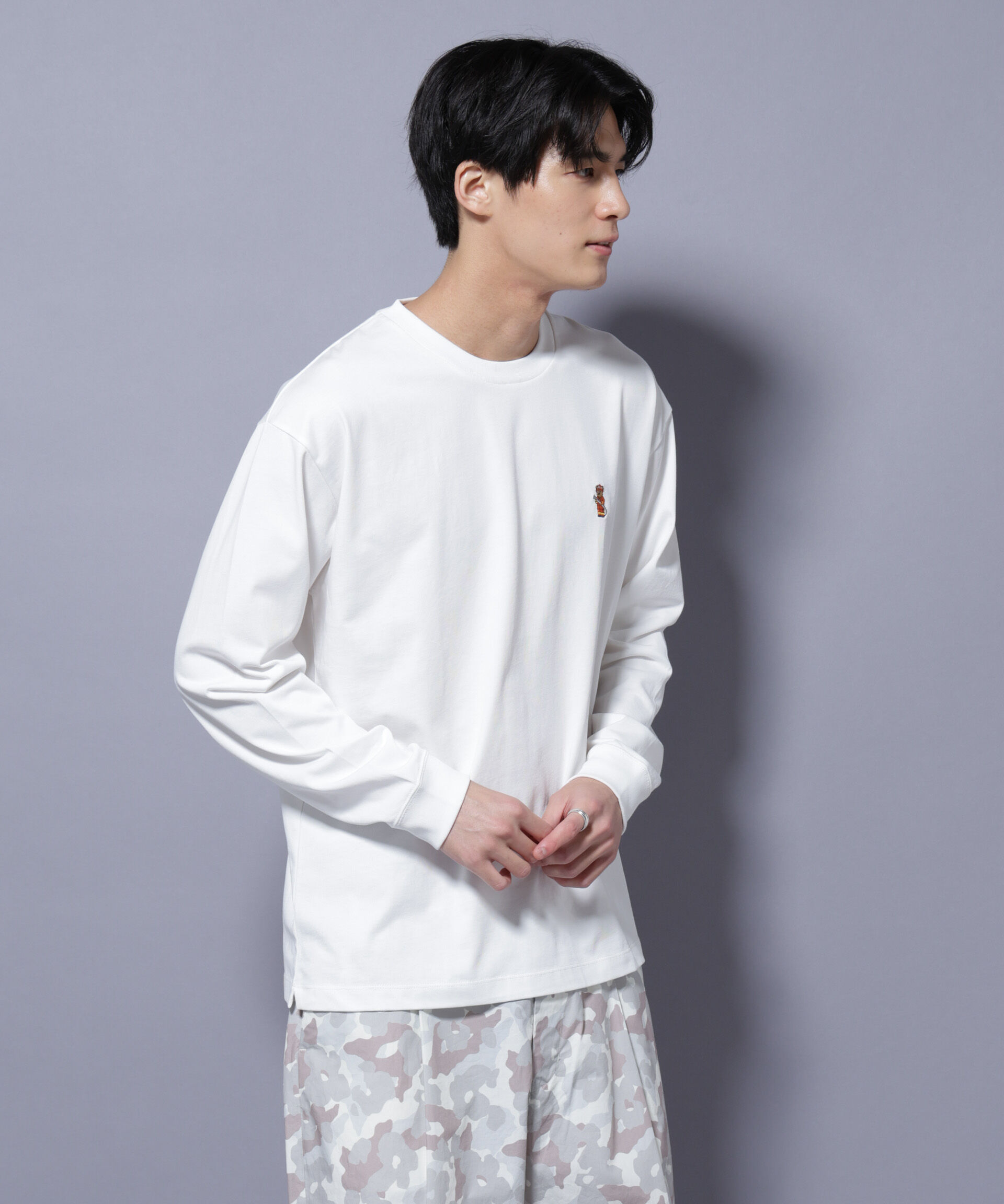 nano･universe「ナノベア Tシャツ 長袖 working」|Tシャツ・カットソー|