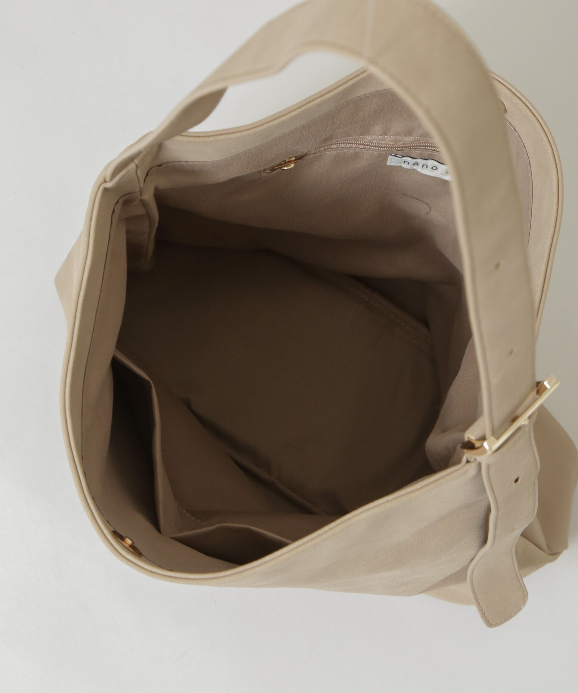 nano･universe「フェイクスエードコンビスクエアショルダーバッグ」|ショルダー・メッセンジャー|