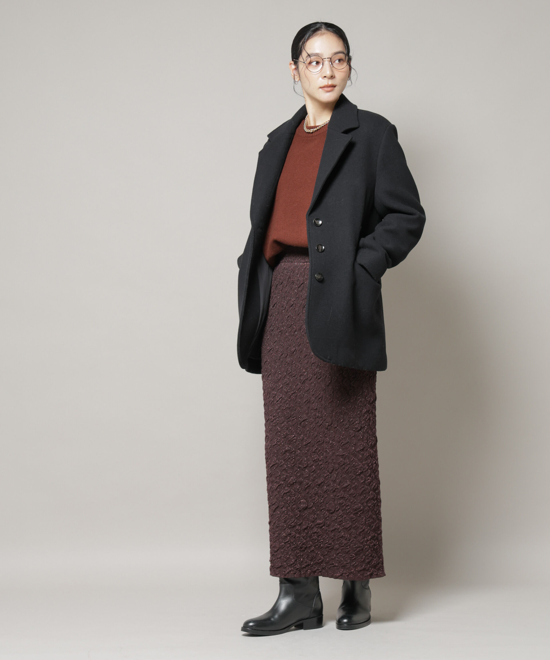 nano･universe「ワイドショルダージャケット」|テーラードジャケット|