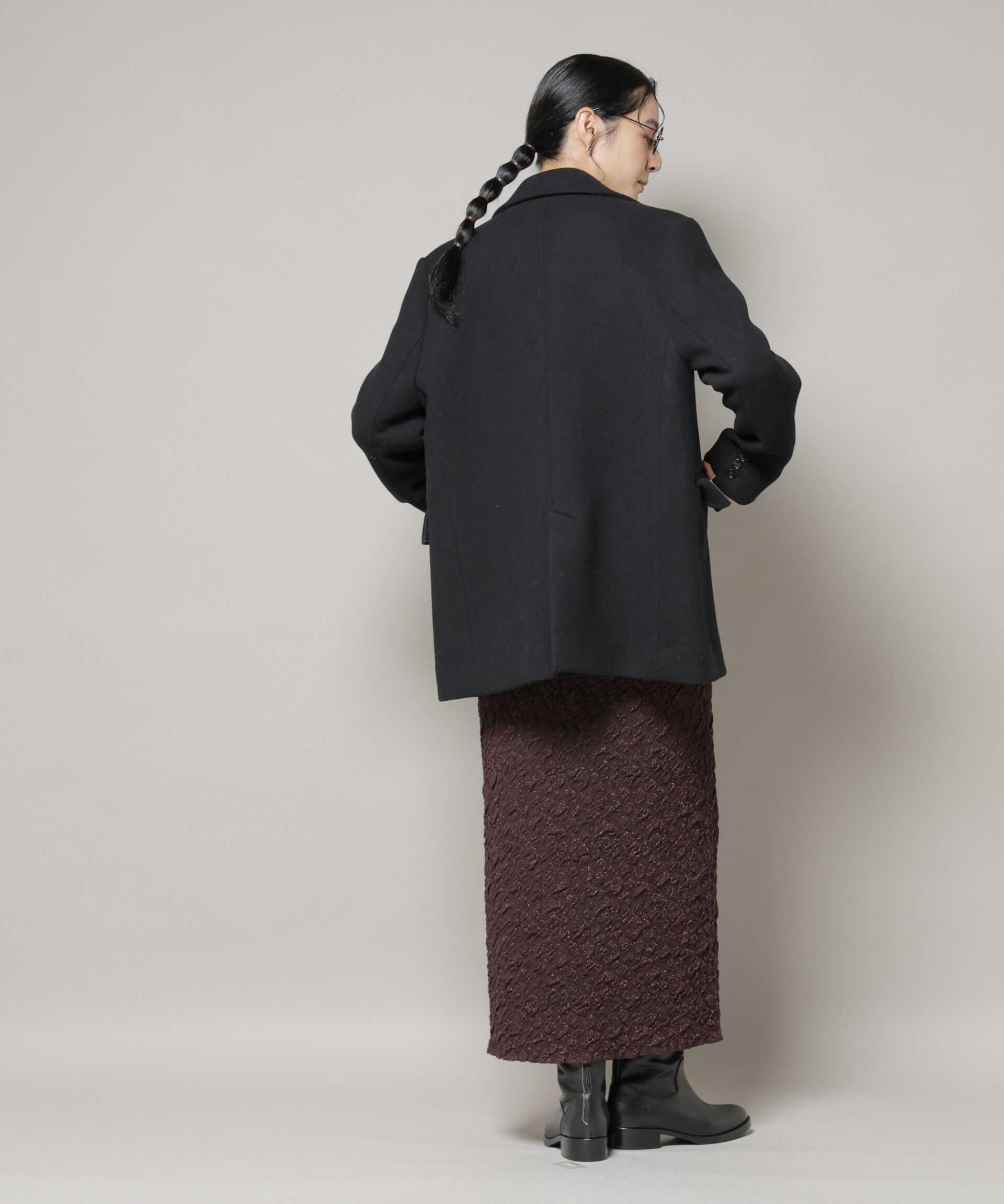 nano･universe「ワイドショルダージャケット」|テーラードジャケット|