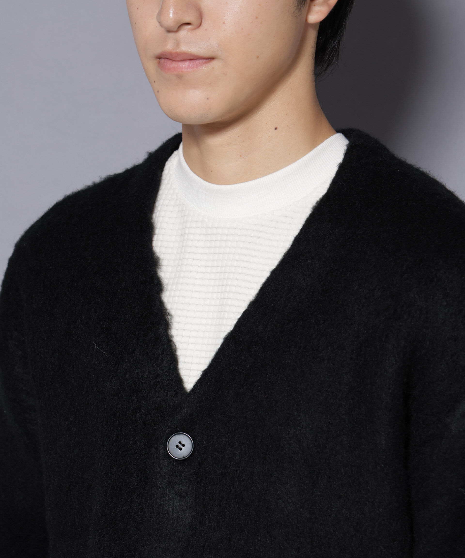 nano･universe「モヘヤライクニットカーディガン」|ニット・セーター|