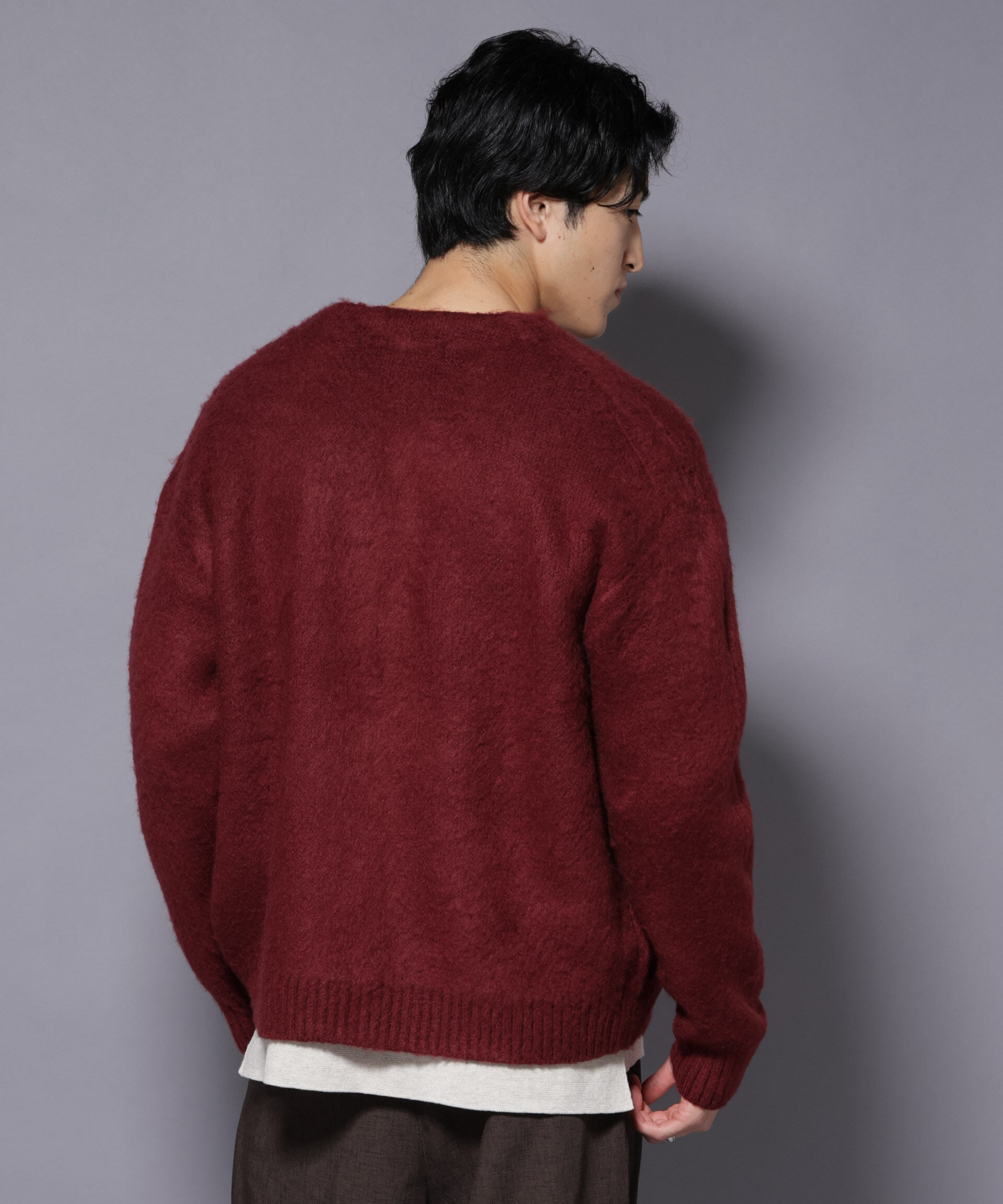 nano･universe「モヘヤライクニットカーディガン」|ニット・セーター|