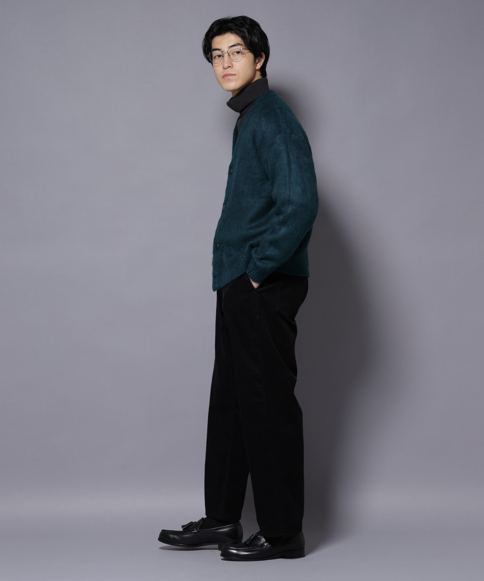 nano･universe「モヘヤライクニットカーディガン」|ニット・セーター|