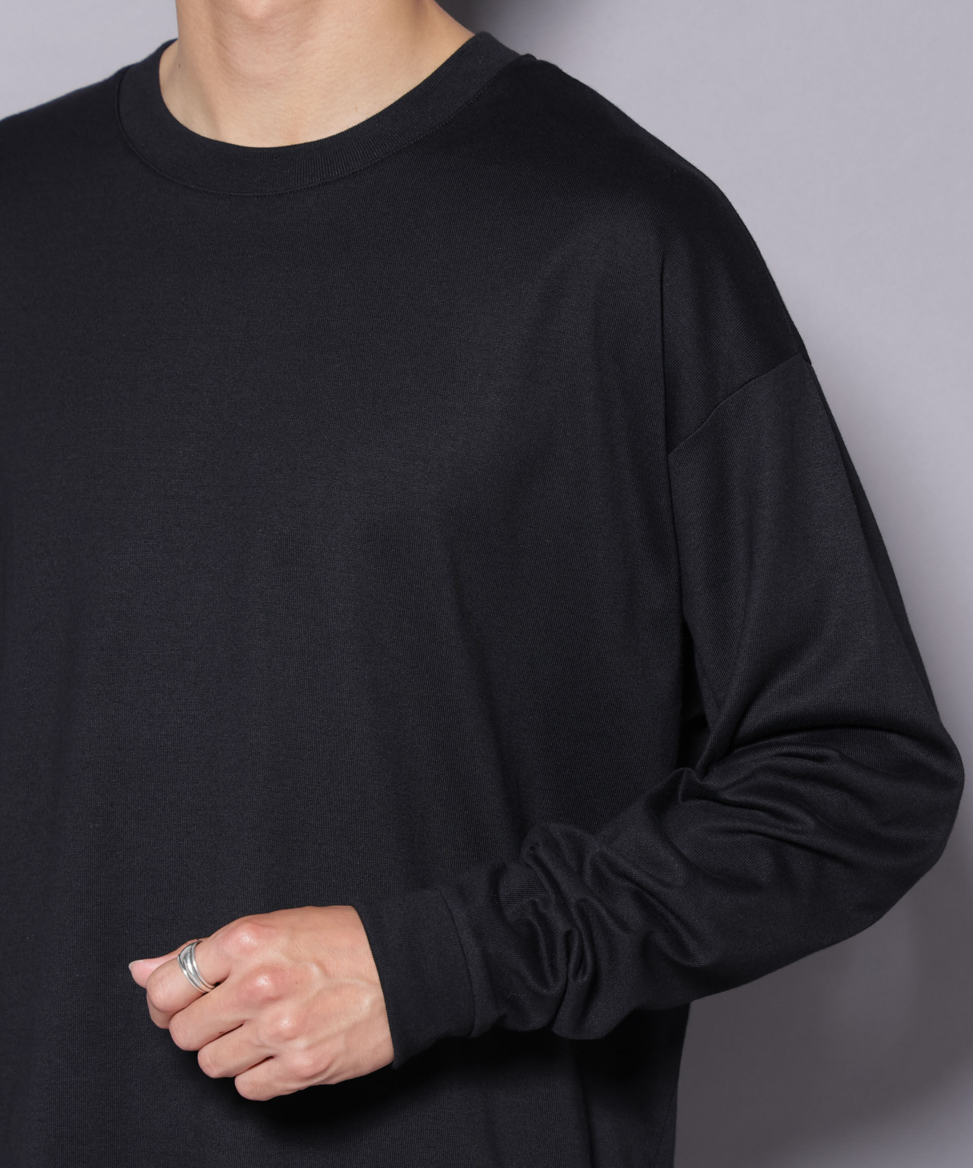 nano･universe「Anti Soaked(R)  汗染み防止 クルーネック ビッグシルエット Tシャツ」|Tシャツ・カットソー|