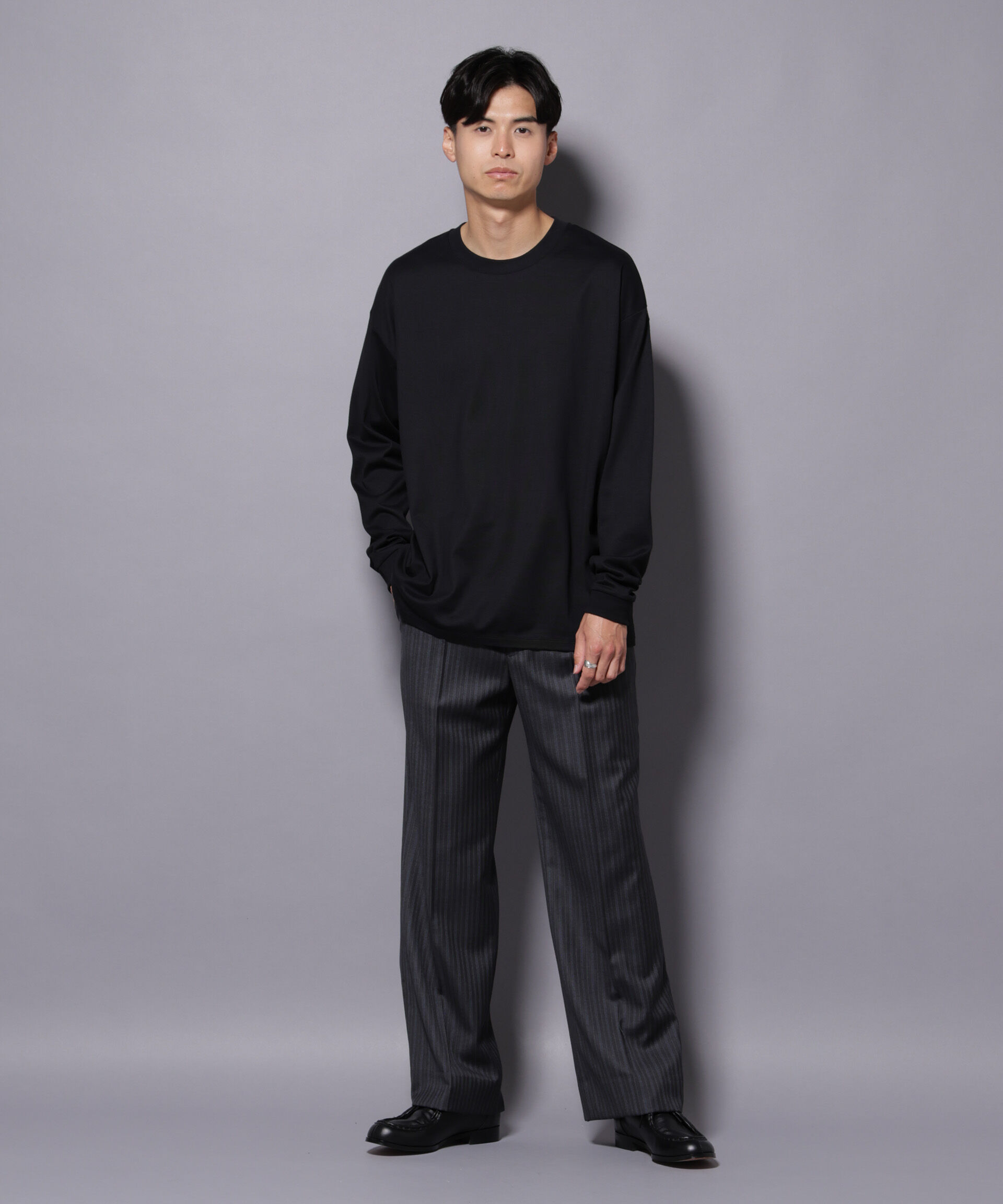 nano･universe「Anti Soaked(R)  汗染み防止 クルーネック ビッグシルエット Tシャツ」|Tシャツ・カットソー|