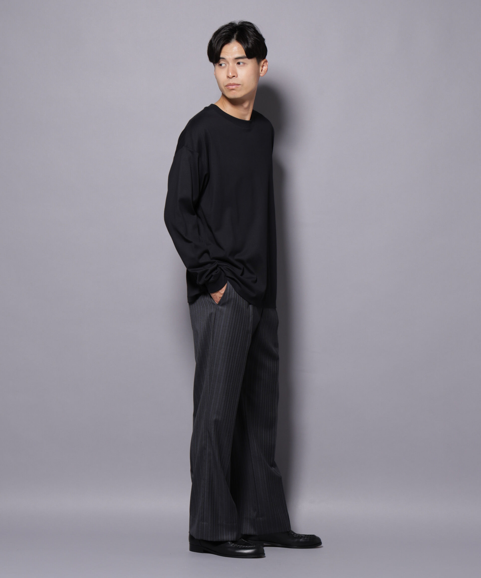 nano･universe「Anti Soaked(R)  汗染み防止 クルーネック ビッグシルエット Tシャツ」|Tシャツ・カットソー|