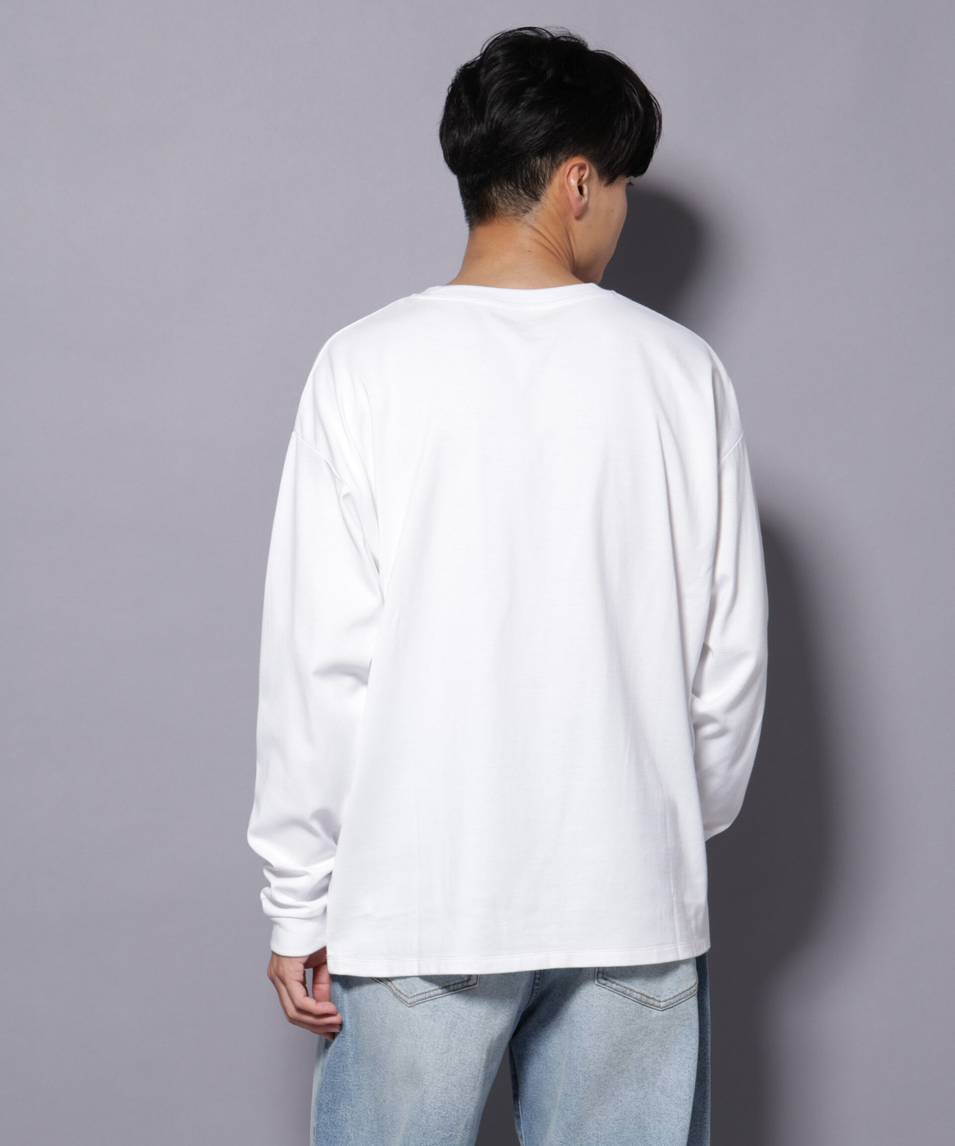 nano･universe「Anti Soaked(R)  汗染み防止 クルーネック ビッグシルエット Tシャツ」|Tシャツ・カットソー|