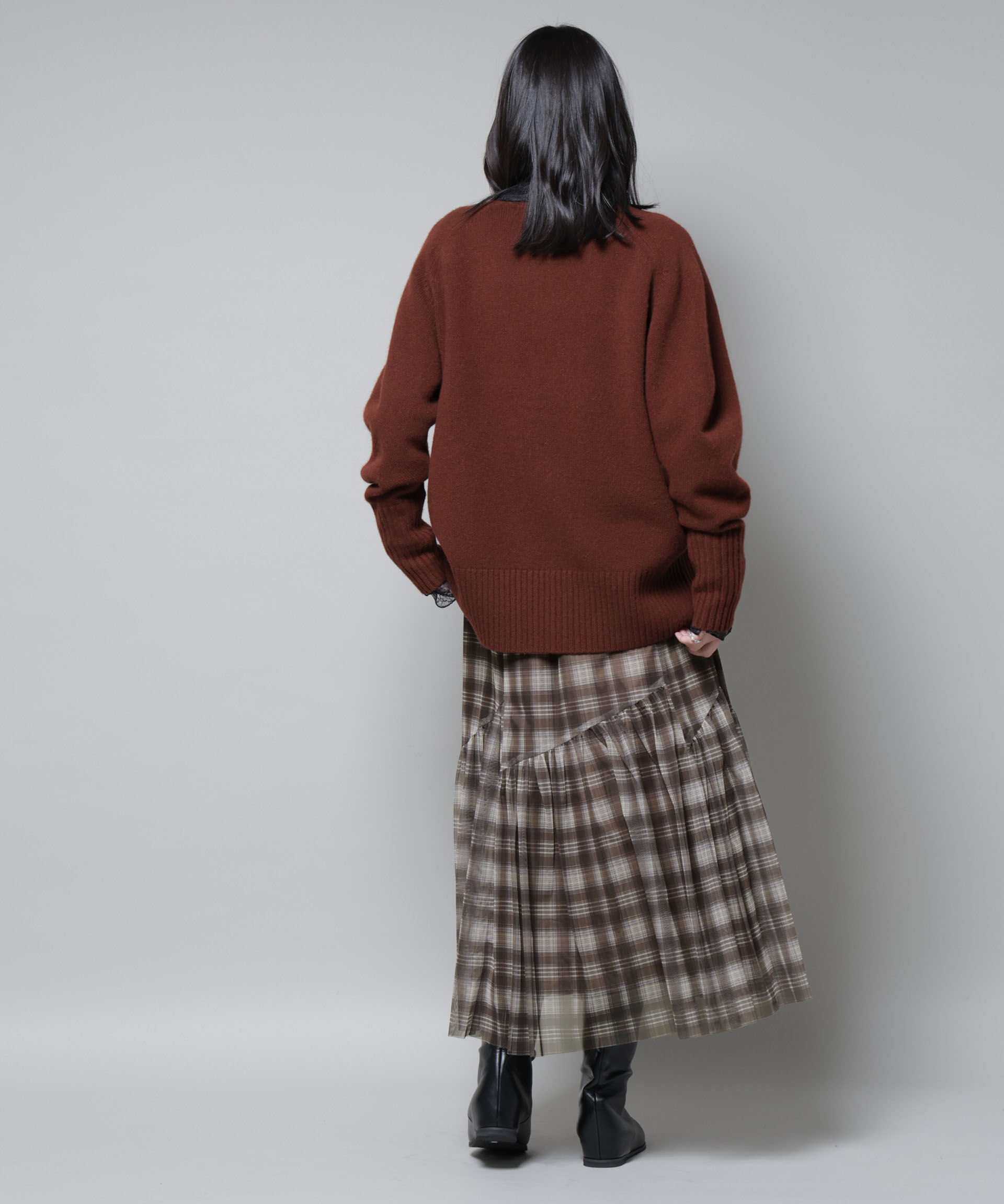 nano･universe「オンブレーチェックチュールスカート」|スカート|