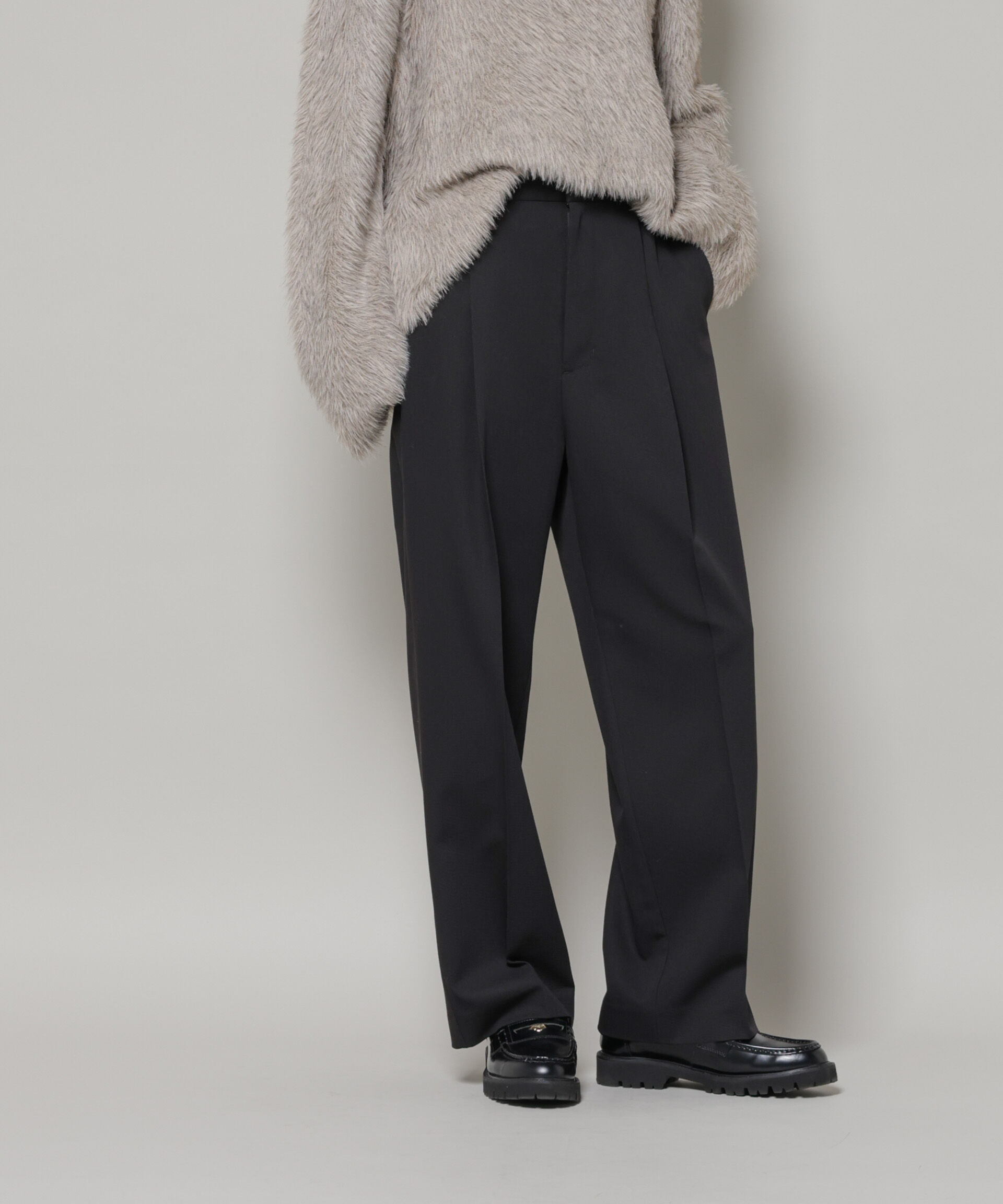 nano･universe「ワンタックセンタープレスストレートパンツ」|チノ|