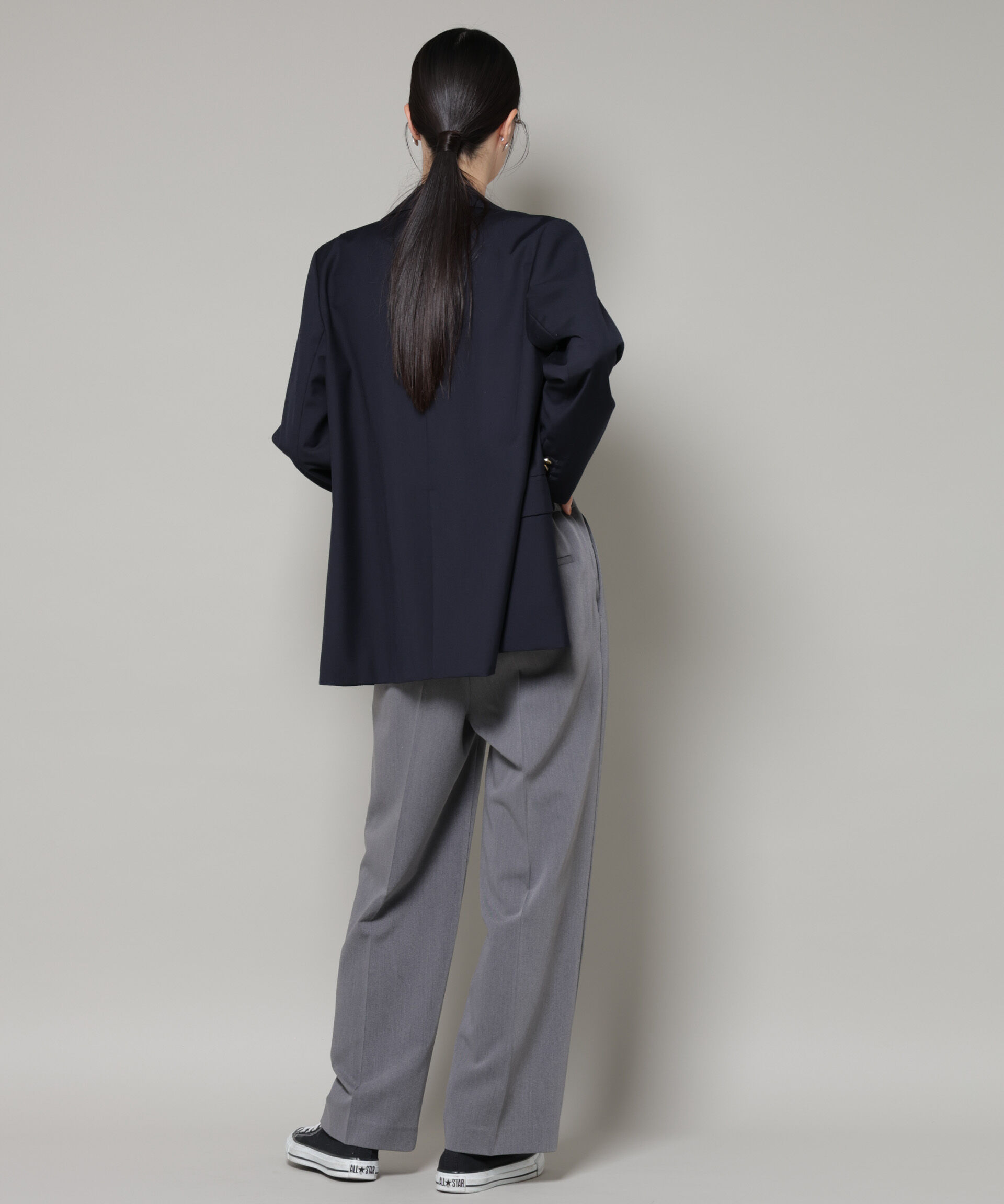 nano･universe「ワンタックセンタープレスストレートパンツ」|チノ|