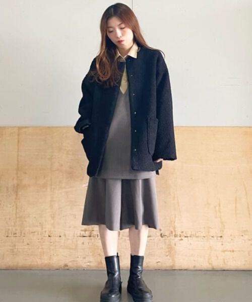 nano･universe「Vネックベスト&times;ハーフパンツ セットアップ」|ワンピース|