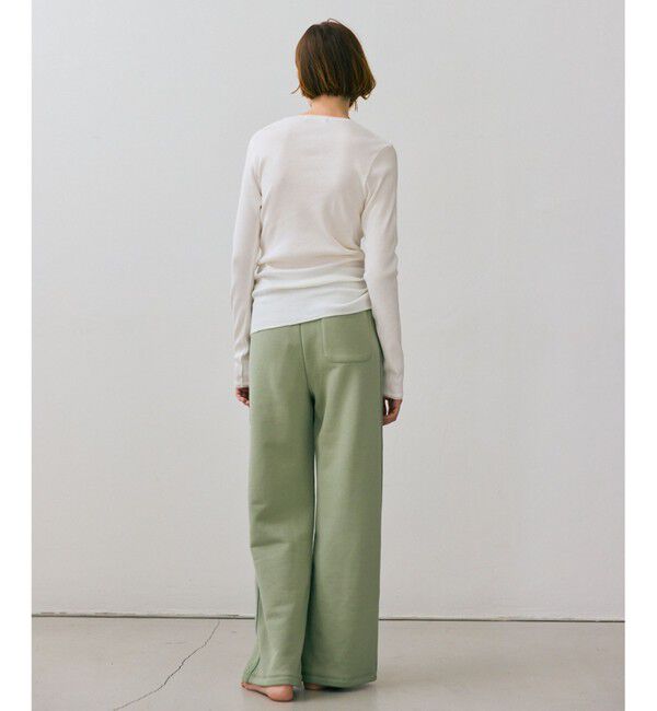 BEIGE,「【BEIGE,ecru/WEB限定・洗える】RIB TOPS /  コットンシルクロングスリーブトップス」|Tシャツ・カットソー|