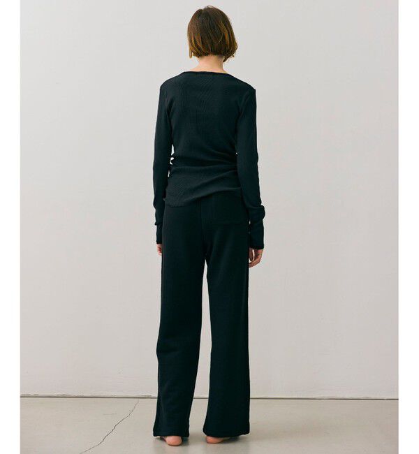 BEIGE,「【BEIGE,ecru/WEB限定・洗える】RIB TOPS /  コットンシルクロングスリーブトップス」|Tシャツ・カットソー|