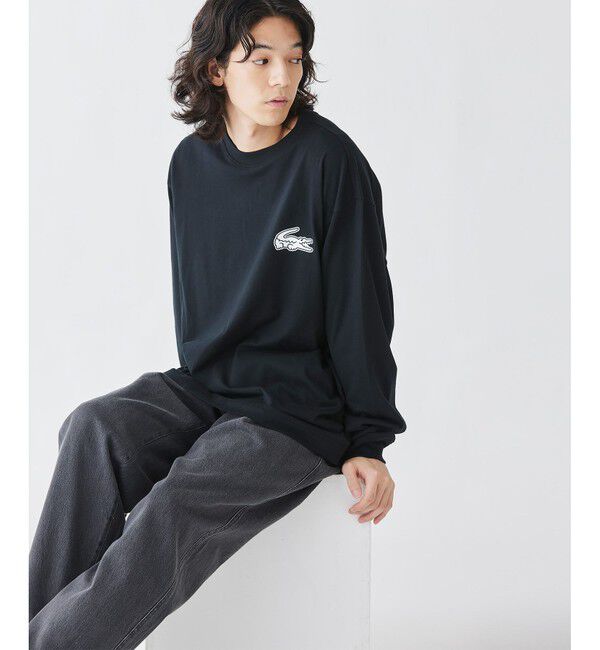 LACOSTE「【オンライン限定】LACOSTE オーバーサイズ バックプリント ロングスリーブTシャツ」|Tシャツ・カットソー|