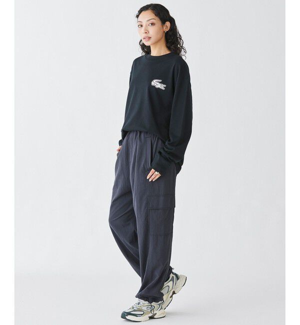 LACOSTE「【オンライン限定】LACOSTE オーバーサイズ バックプリント ロングスリーブTシャツ」|Tシャツ・カットソー|