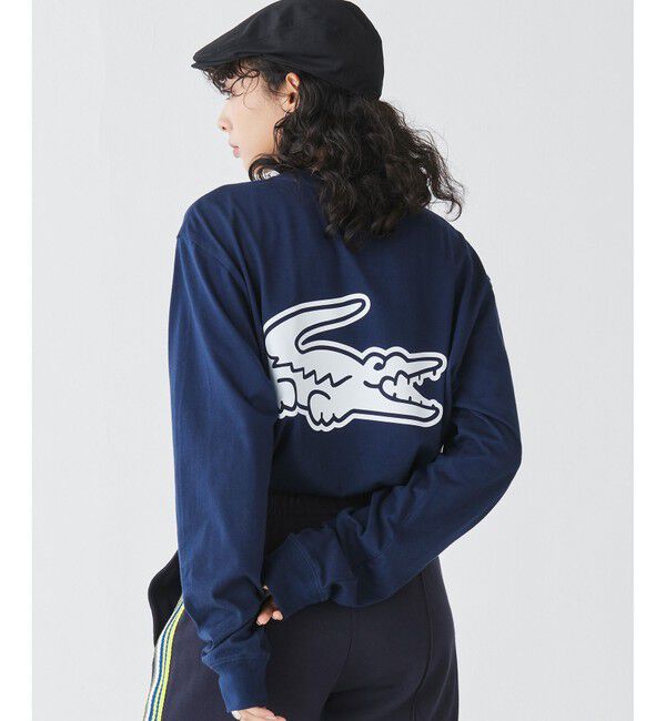 LACOSTE「【オンライン限定】LACOSTE オーバーサイズ バックプリント ロングスリーブTシャツ」|Tシャツ・カットソー|
