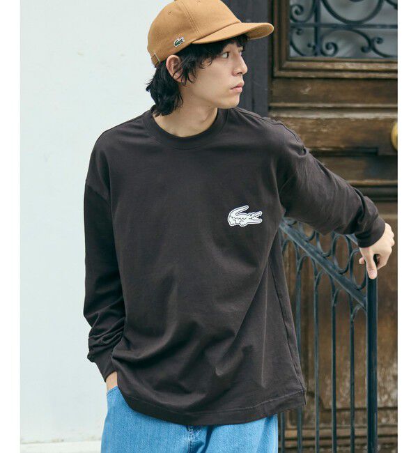 LACOSTE「【オンライン限定】LACOSTE オーバーサイズ バックプリント ロングスリーブTシャツ」|Tシャツ・カットソー|