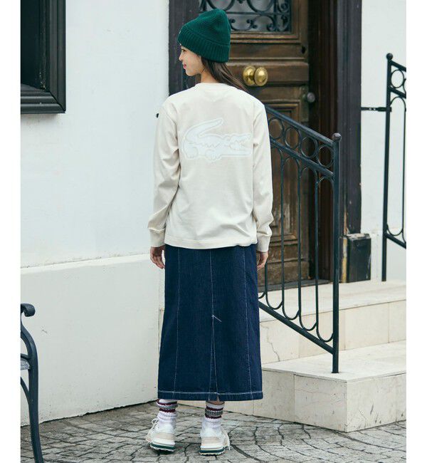 LACOSTE「【オンライン限定】LACOSTE オーバーサイズ バックプリント ロングスリーブTシャツ」|Tシャツ・カットソー|