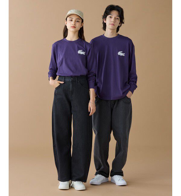 LACOSTE「【オンライン限定】LACOSTE オーバーサイズ バックプリント ロングスリーブTシャツ」|Tシャツ・カットソー|