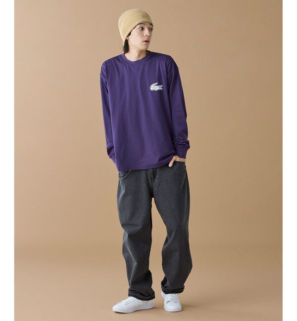 LACOSTE「【オンライン限定】LACOSTE オーバーサイズ バックプリント ロングスリーブTシャツ」|Tシャツ・カットソー|