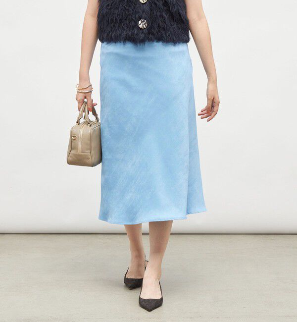 NOLLEY'S sophi「ウォッシャブルフェイクスエードバイヤスフレアスカート」|フレア|