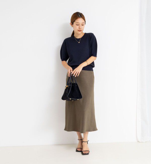 NOLLEY'S sophi「ウォッシャブルフェイクスエードバイヤスフレアスカート」|フレア|