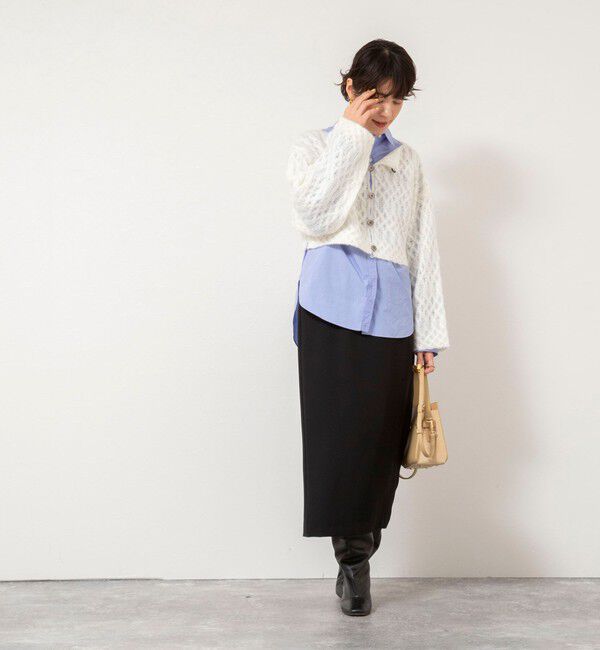 NOLLEY'S sophi「【WALANCE/ワランス】wool mohair cable cropped cardigan」|カーディガン|