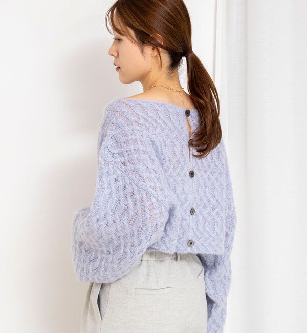 NOLLEY'S sophi「【WALANCE/ワランス】wool mohair cable cropped cardigan」|カーディガン|