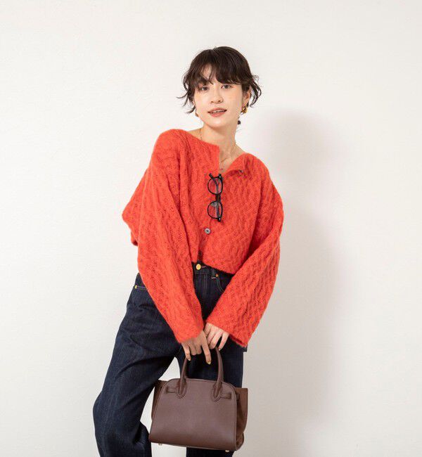 NOLLEY'S sophi「【WALANCE/ワランス】wool mohair cable cropped cardigan」|カーディガン|