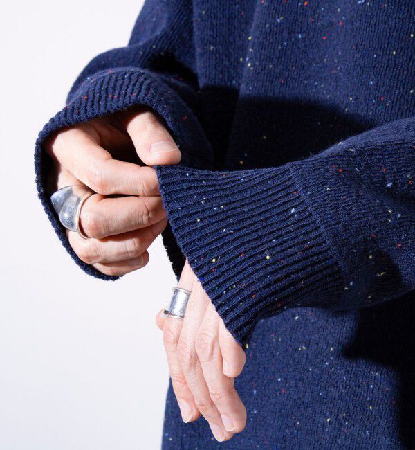 GLOSTER「【GLOSTER/グロスター】カラーネップ プルオーバー クルーネックニット」|ニット・セーター|