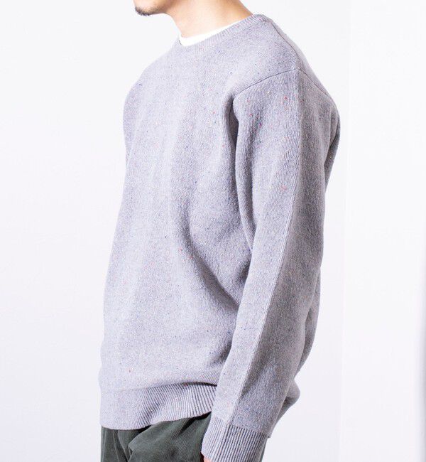 GLOSTER「【GLOSTER/グロスター】カラーネップ プルオーバー クルーネックニット」|ニット・セーター|
