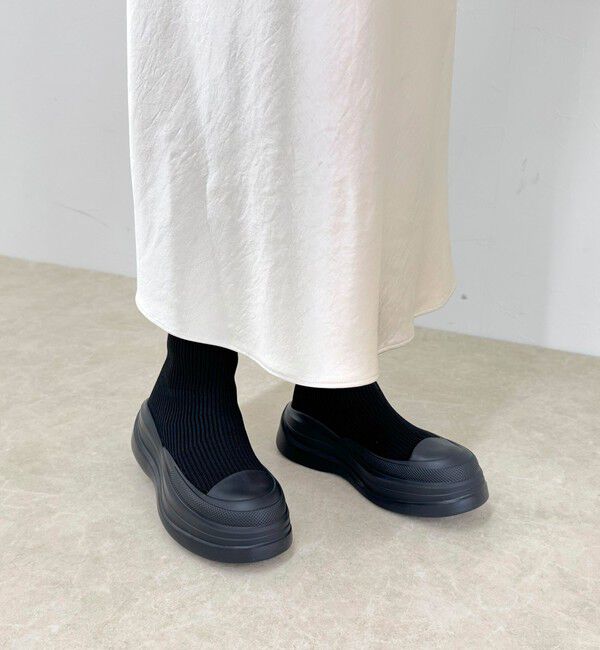 fredy emue「【atelier brugge/アトリエブルージュ】撥水ニットブーツ」|ロングブーツ|