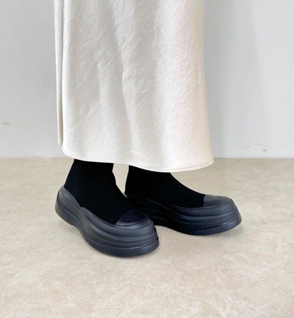 fredy emue「【atelier brugge/アトリエブルージュ】撥水ニットブーツ」|ロングブーツ|