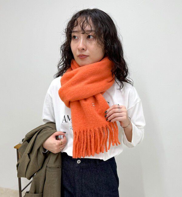 fredy emue「ライトブークレ無地マフラー45」|マフラー|