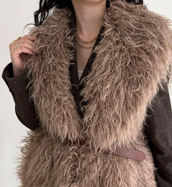 fredy emue「【LANCER CLOTHING CORPORATION】LONG FUR VEST」|ベスト・ジレ|