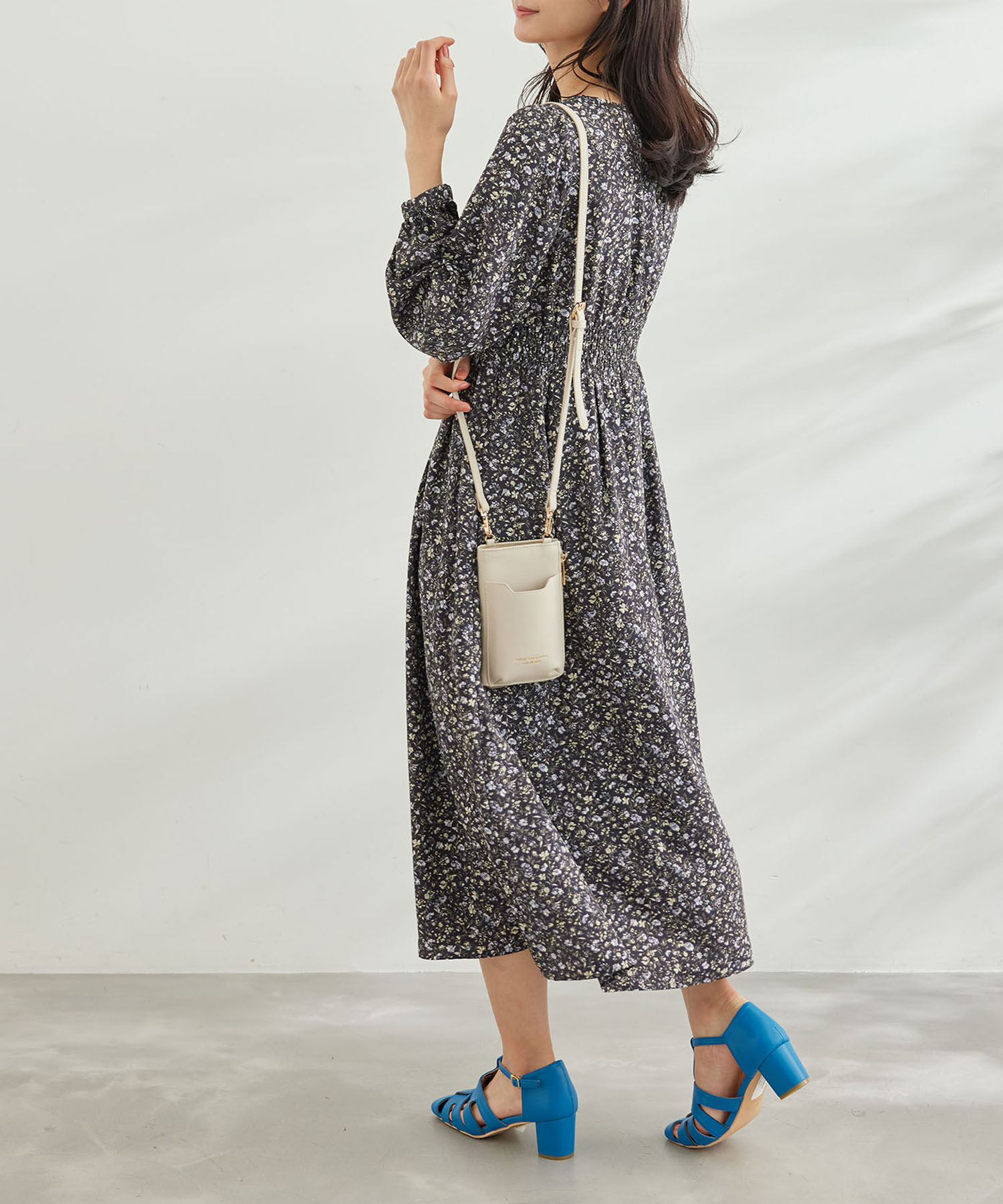 Rope&rsquo;Picnic「小花柄ハイウエストワンピース」|ワンピース|