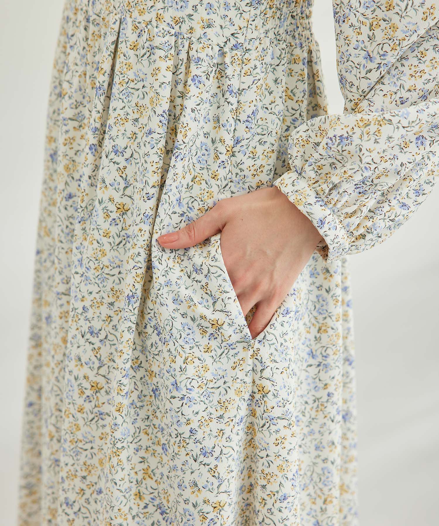 Rope&rsquo;Picnic「小花柄ハイウエストワンピース」|ワンピース|