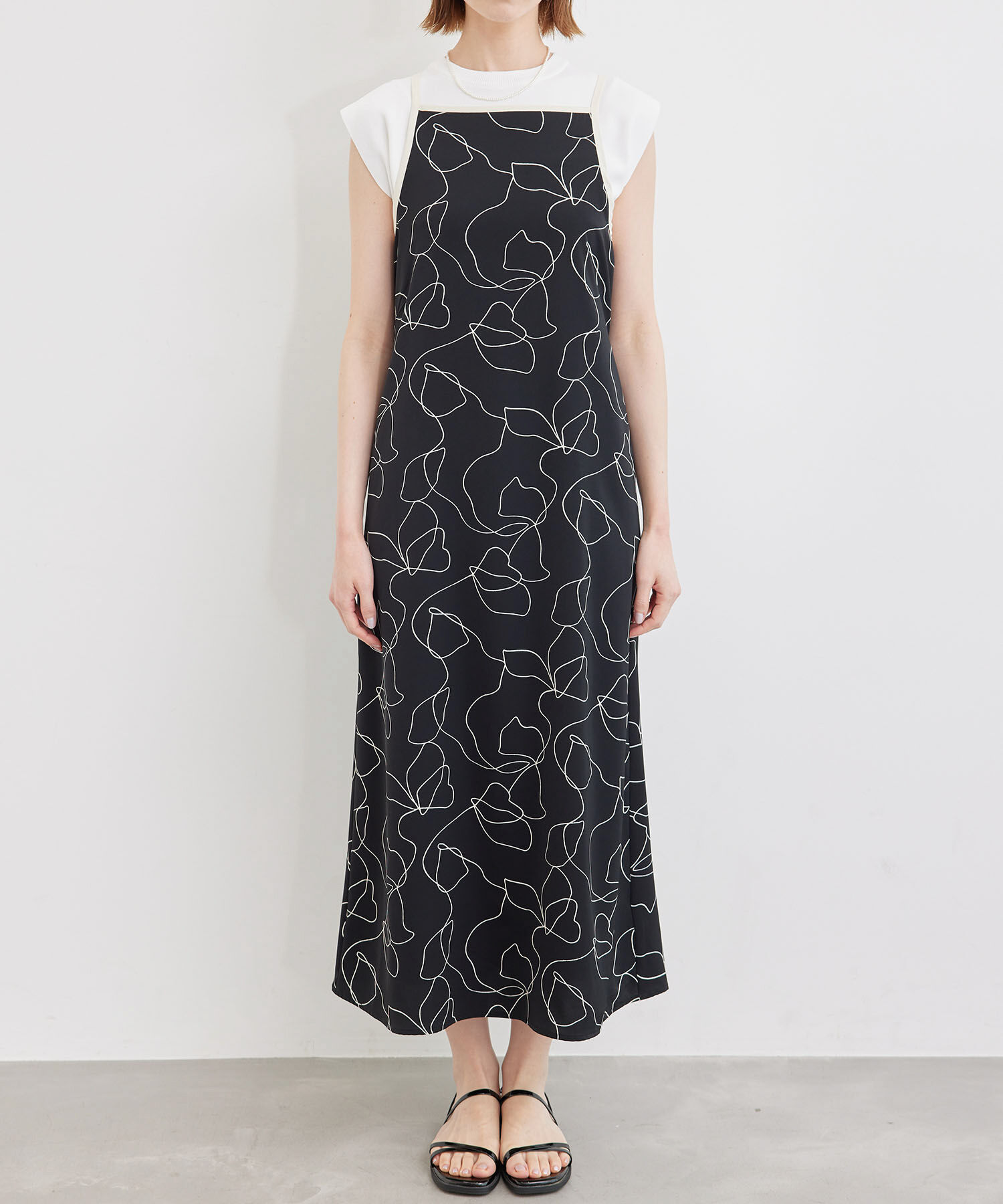 Rope&rsquo;Picnic「線画プリントキャミソールワンピース」|ワンピース|